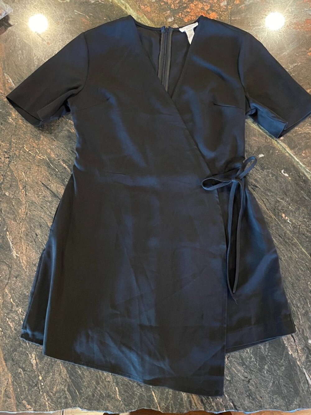 BNCU Black Wrap Front Romper Size M